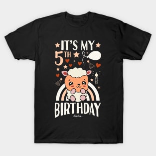 It's My 5th Birthday Sheep T-Shirt